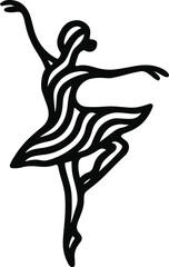 Graceful Ballet Dancer Silhouette