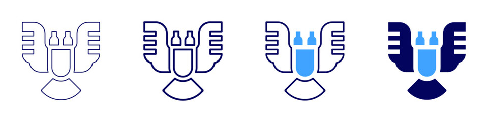 Deformity icon in 4 different styles. Thin Line, Line, Bold Line, Duotone. Duotone style. Editable stroke