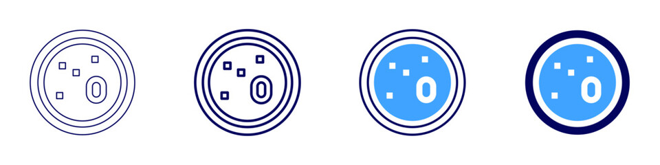 Liver function icon in 4 different styles. Thin Line, Line, Bold Line, Duotone. Duotone style. Editable stroke