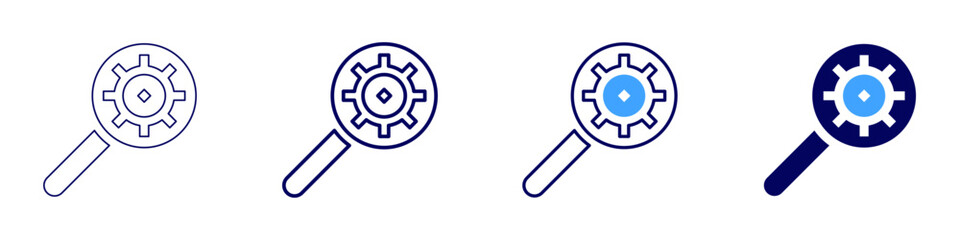 Opportunistic pathogen icon in 4 different styles. Thin Line, Line, Bold Line, Duotone. Duotone style. Editable stroke