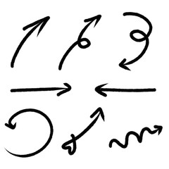 minimal doodle arrow set