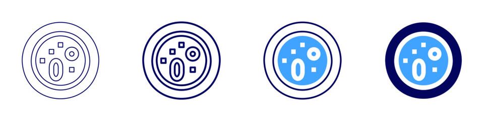 Symbiotic bacteria icon in 4 different styles. Thin Line, Line, Bold Line, Duotone. Duotone style. Editable stroke