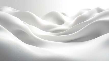 Smooth white flowing fabric.
Abstract clean waves.