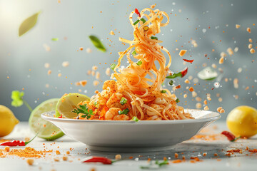 Pasta with tomato and cheese 