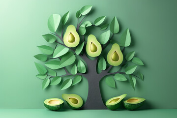 Avocado fruit vector illustrator