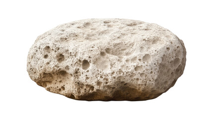 Obraz premium Pumice Stone for Foot Care, Skin Exfoliation, and Natural Beauty Treatment on White Background