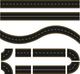 Fototapeta premium Road illustration road path roadway hardware winding road.eps
