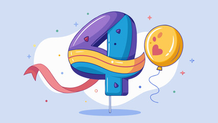 Fototapeta premium Cap floating in the air with ribbon swirl cel (1) – Graduation Vector Illustration