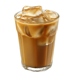 Iced coffee , isolated