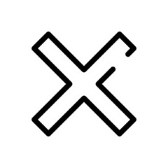 Obraz premium Close Icon - Minimalist UI Style 2