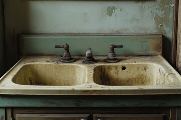 old sink in a bathroom