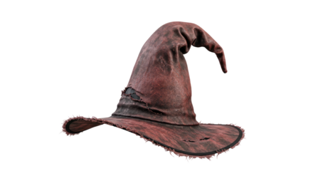 Worn and Torn Old Witch Hat.