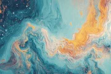 Abstract fluid art with swirling colors
