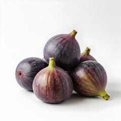 fresh figs isolated on white background