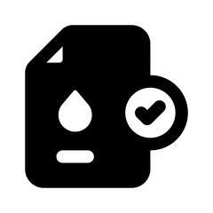 Water Quality Simple Glyph Icon. Single icon, glyph vector icon