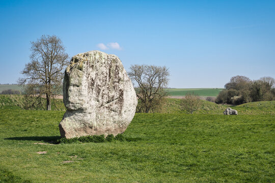 Neolithic standing stones and henge at Avebury, Wiltshire