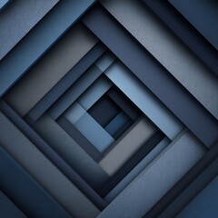 Obraz premium Abstract Geometric Pattern of Blue Tones with Layered Squares Design