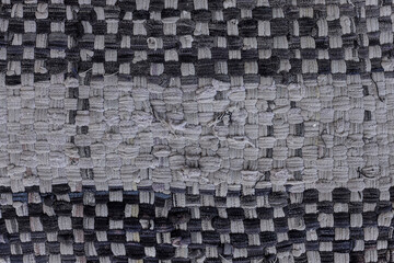 Close Up Of Woven Fabric With Pattern Showing Texture Variations