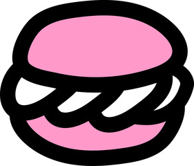 디저트 베이킹 일러스트