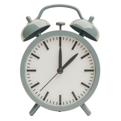 Vintage Alarm Clock Design Isolated on White Background for Various Uses