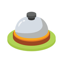 Check out this 2d icon of service bell