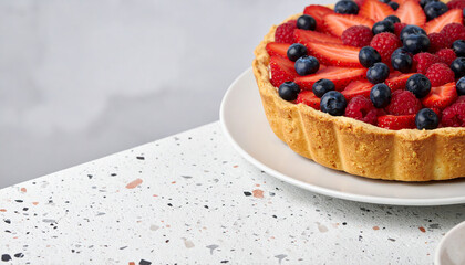 Strawberry Blueberry Pie Dessert image