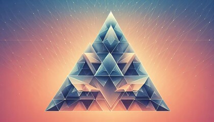 Gradient Mesh Triangle Mosaic Triangles with gradient mesh soft
