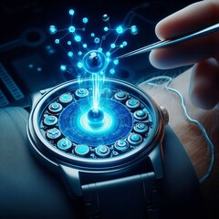 Incorporating contained plasma into a watch dial