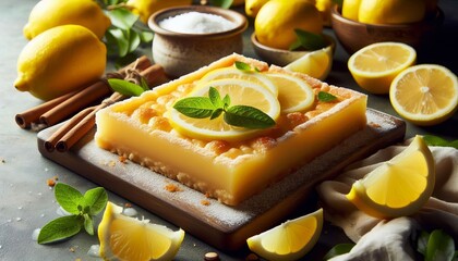 Lemon Bars Tart and sweet lemon bars with a buttery shortbread c