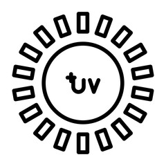 Uv light icon