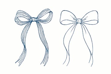 hand drawn bow