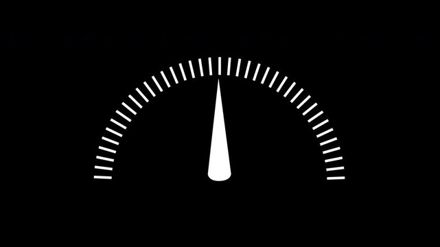 Dial needle shakes rapidly up, down level on simulated elevator display
