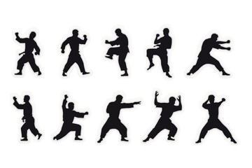 Fototapeta premium vector silhouettes of people