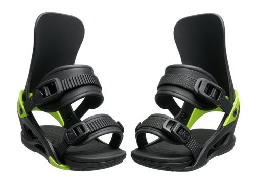 High-performance snowboard bindings with canting footbeds for optimized stance