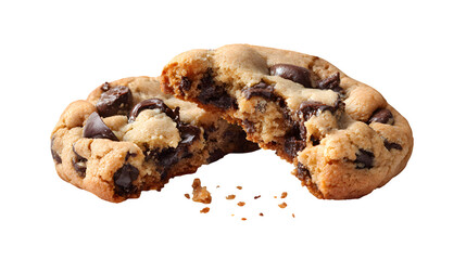 Chocolate Chip Cookie Bite, isolated on transparent background