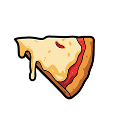 vector illustration of bread with butter