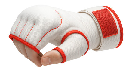 Soft cotton boxing wrap with inner padding for sparring sessions