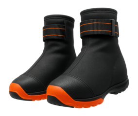 Anti-slip ski boot covers with reinforced toe area for biathlon footgear protection