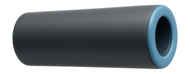 Soft foam roller with a smooth surface for beginner muscle relaxation