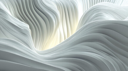 Abstract gradient particle waves seamlessly flowing with soft purple light and bokeh. Orange and blue digital waves. Technology, engineering, science, and artificial intelligence background