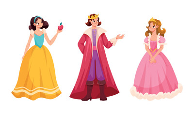 Captivating and Charming Characters from Fairy Tales Depicted in a Vibrant Artistic Style