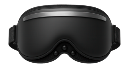 Sleep mask with integrated EEG sensors and adjustable strap for sleep pattern tracking