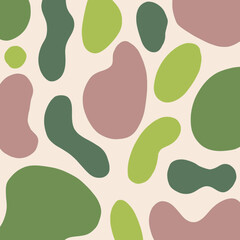 nude color abstract shape art vector