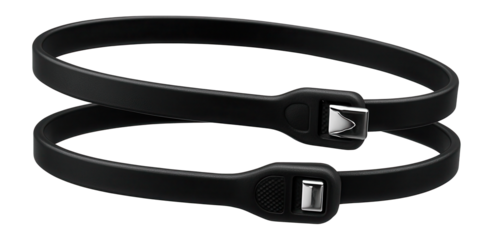 Releasable cable ties with a tab for temporary bundling of cables in an event setup.