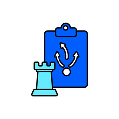 Icon a strategy, isolated against a clean background.
