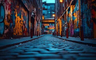 On the walls of the streets, vibrant graffiti artworks showcase the creativity of artists and the vitality of the city