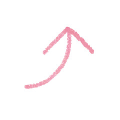 クレヨンの手描き矢印
