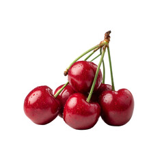Cherries in groups of one, two, three, and four, ripe and glistening. isolated on white background or transparent background png cut out 11118901 1