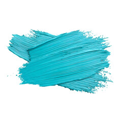 Textured teal brush stroke on a white background isolated on white background or transparent background png cut out 79490237 1