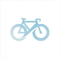 Fototapeta premium bicycle sign isolated on white